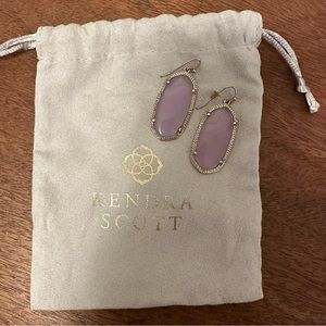 Classic Kendra Scott pale pink drop earrings